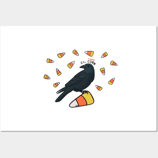 Candy Corn Crow Posters and Art